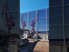 Παρουσιάστε φράχτη ανεμοφράκτη πράσινου φύλλου από ανοξείδωτο χάλυβα για προστασία από τον άνεμο και τη σκόνη για εσάς