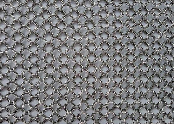 Δαχτυλίδι πλεξουδών αλυσίδων, κουρτίνα Chainmail, κουρτίνα μετάλλων δαχτυλιδιών για την οικοδόμηση της εξωτερικής και εσωτερικής διακόσμησης
