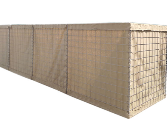 Τοίχος στρατιωτικό Gabion 4mm προμαχώνων Hesco Gabion διάμετρος καλωδίων 5mm