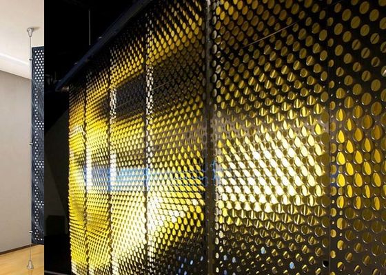 Διατρυπημένος τοίχος χωρισμάτων μετάλλων – ελκυστική και καλλιτεχνική διακοσμητική επίδραση για το διαστημικό σχέδιο τοίχων χωρισμάτων