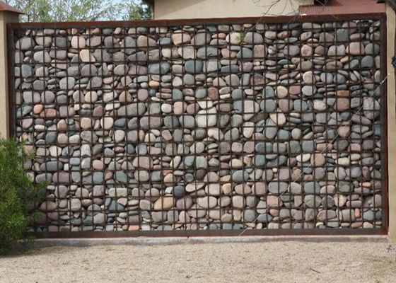 ντυμένο PVC καλώδιο καλαθιών Gabion εμποδίων θορύβου Gabion πλάτους 1m5m
