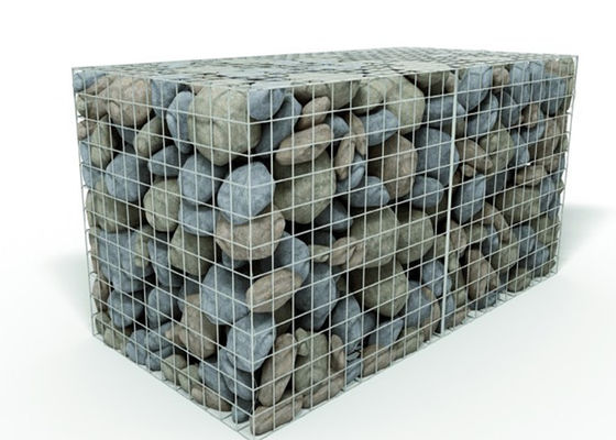 Πράσινο PVC Επικαλυμμένο Κιβώτιο Gabion 2m-6m Εξαγωνικό Πλέγμα
