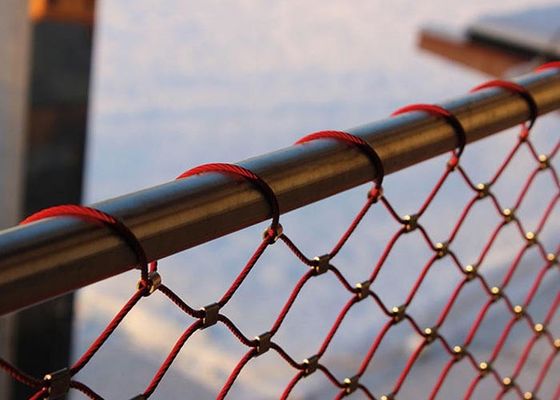 Αρχιτεκτονικό πλέγμα σχοινιών για την οικοδόμηση της πρόσοψης, περίφραξη του πλέγματος υλικών πληρώσεως, περίφραξη, πλέγμα ζωολογικών κήπων, αλιεία με δίχτυα ασφάλειας περιμέτρου ελικοδρομίων