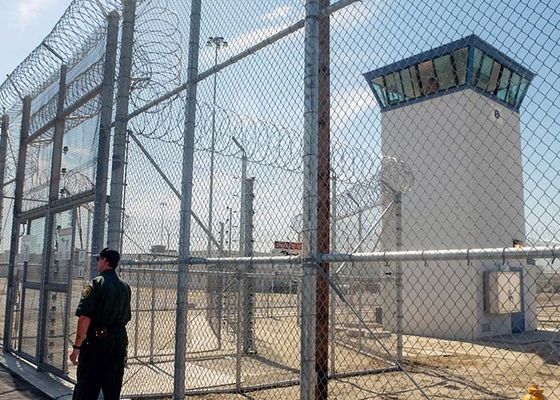 Στρατιωτική Άμυνα 10 Φουτ Φράχτης Αλυσίδας με Μαχαιρωμένο Σύρμα και Ραζίδιο Σύρμα