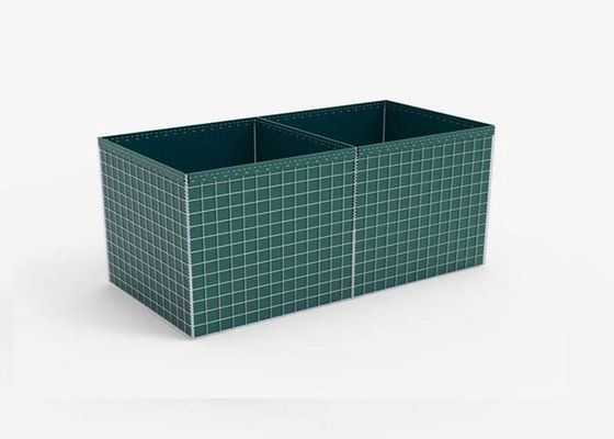 Αμυντικό προπύργιο 50 × 50 mm Γκαμπιόνιο φράγμα για στρατιωτική άμυνα και προστασία από πλημμύρες