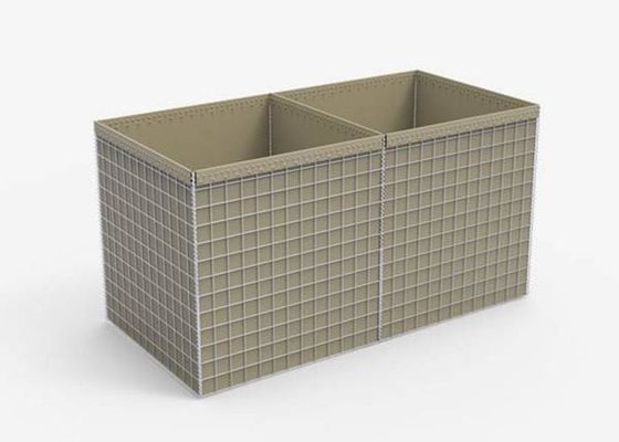 Αμυντικό προπύργιο 50 × 50 mm Γκαμπιόνιο φράγμα για στρατιωτική άμυνα και προστασία από πλημμύρες