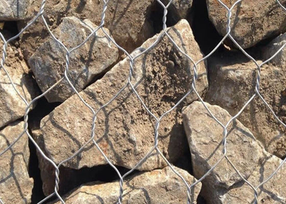 Εξαγωνικό πλέγμα από υφασμένο σύρμα για το φορτίο πέτρας για την προστασία των πλαγιών