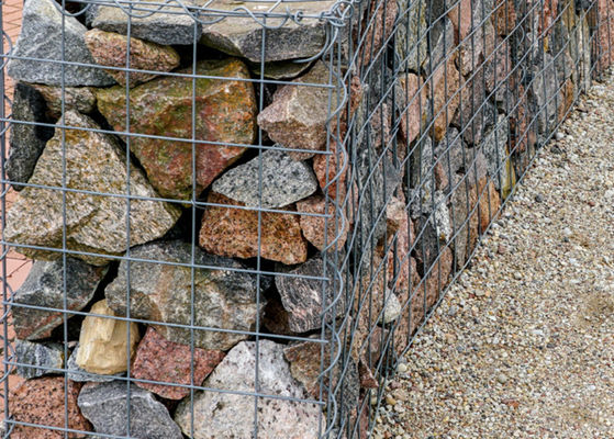 4mm Διαμέτρου Σύρμας Κατασκευή Galfan Gabion καλάθια για τον έλεγχο της διάβρωσης