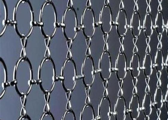 Μπλε πλέγμα δαχτυλίδι από ανοξείδωτο χάλυβα διακοσμητικό πλέγμα με διάμετρο καλωδίου 0,5 mm-3 mm