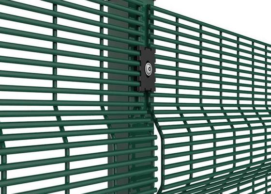 Μαύρο 358 Αντιανυψωτικό Ακατασταλμένο Δίκτυο Γαλβανισμένης Φράχτης για υψηλότερη αντοχή