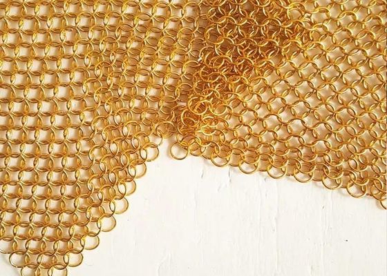 Δαχτυλίδι πλεξουδών αλυσίδων, κουρτίνα Chainmail, κουρτίνα μετάλλων δαχτυλιδιών για την οικοδόμηση της εξωτερικής και εσωτερικής διακόσμησης