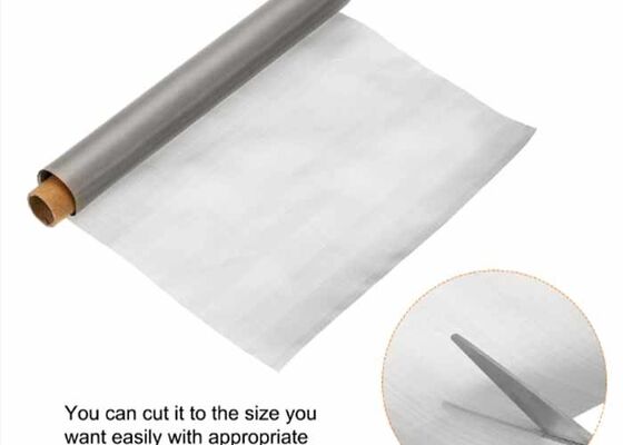100 Mesh SS316 Ανοξείδωτο Υφασμένο Πλέγμα Σύρματος Πλάτους 0.5m-1m Φίλτρο Αερίου Διαμέτρου Σύρματος 0.1mm