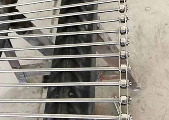 SS314 Στραβός ενισχυμένος συντηρητικός φούρνος μεταγωγική ζώνη 1100 βαθμοί C υψηλή θερμοκρασία